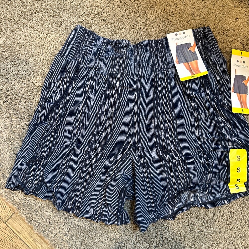 Blue Shorts-Three Dots